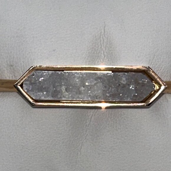 Druzy Quartz Cuff Bracelet Rose Gold-tone by Kinsley Armelle - Picture 12 of 12